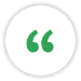 green quote in white circle icon